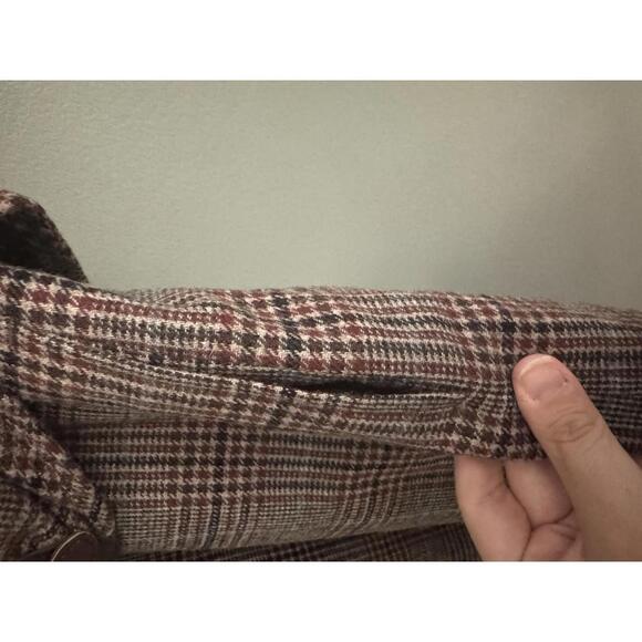 Vintage Pendleton Virgin Wool Plaid Sleeveless Dress Belted Size 12 Made USA - Picture 9 of 11